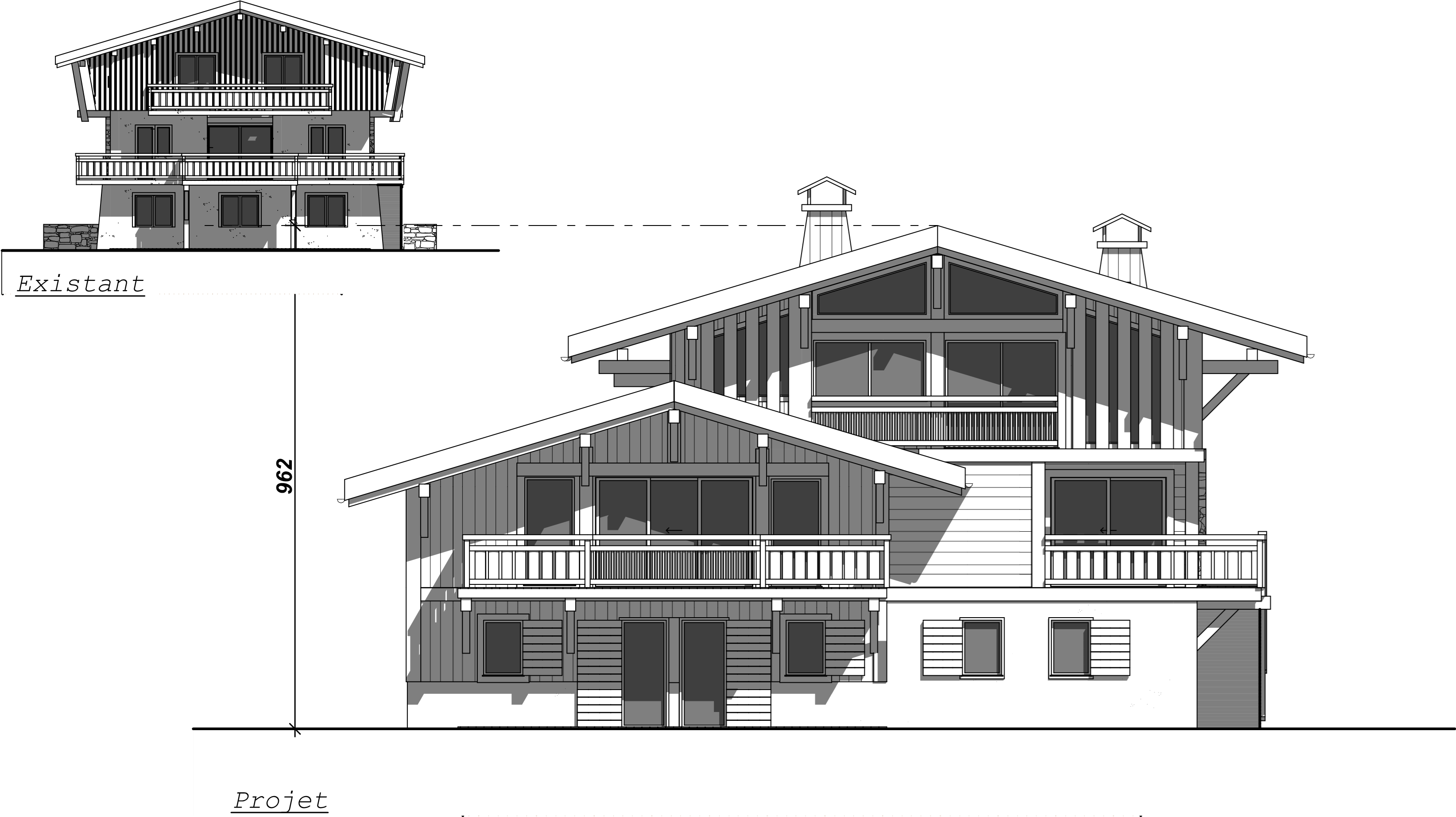 Projet — rendu noir et blanc