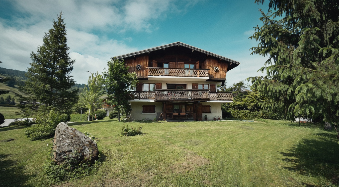 Vue sud de la maison